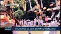 Upacara Di pura Goa Lawah Terapkan Protokol Kesehatan