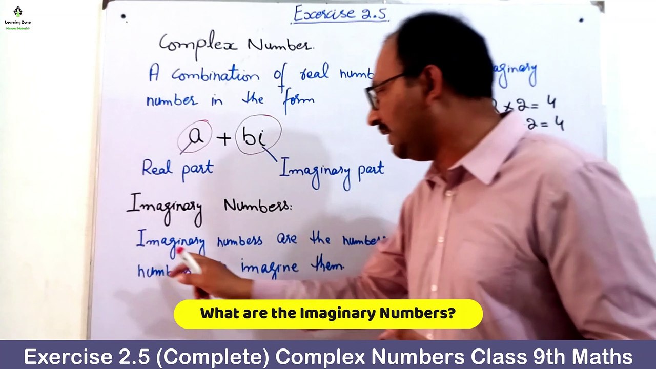 Unit 2 Exercise 2.5 (Complete) Class 9th PTB Maths (Complex Numbers) Real Numbers by Learning Zone.