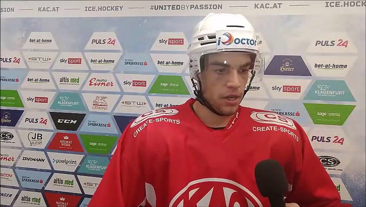 Lukas Haudum vor dem Derby gegen den VSV