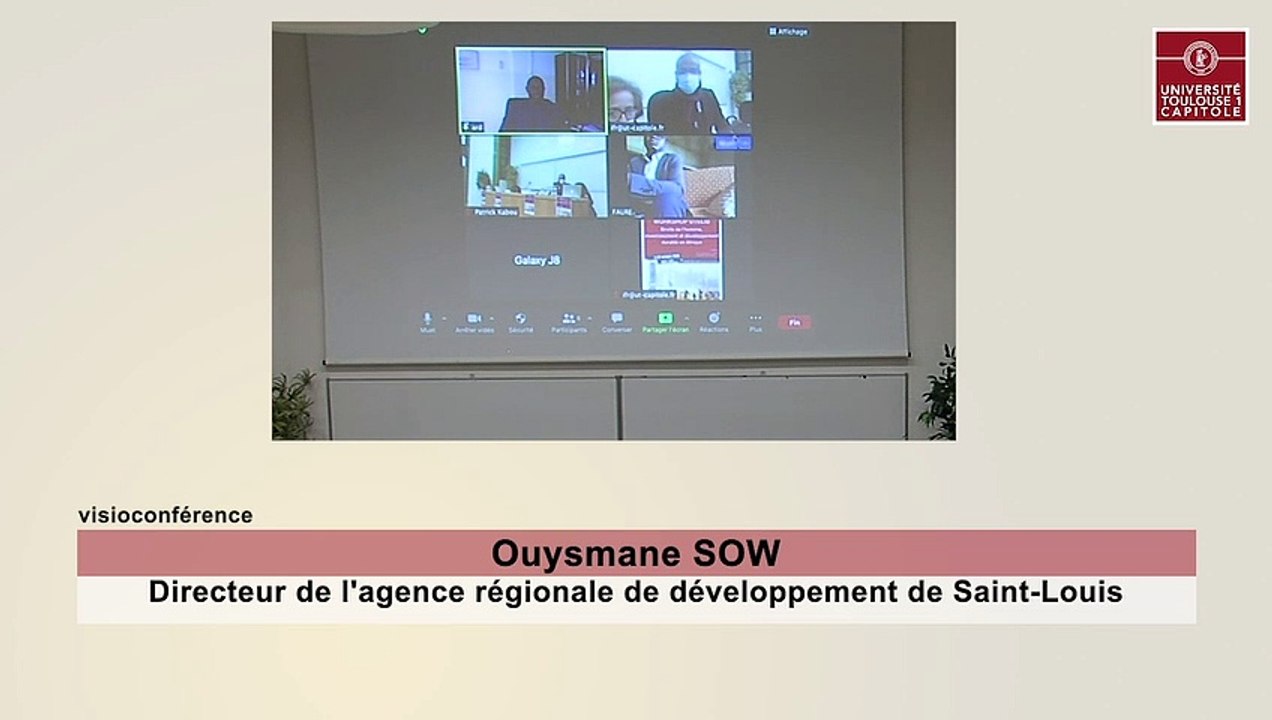 "L'investissement et les enjeux du développement durable à Saint-Louis (échelon régional)", Ouysmane SOW, Directeur de l'agence régionale de développement de Saint-Louis_IFR_02-10-20_Workshop_UTLIB_4_O_SOW