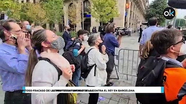 Estrepitoso fracaso de las protestas separatistas contra el Rey en Barcelona