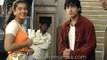 Actress Kajol and Ajay Devgan on sets of 'Ishq'