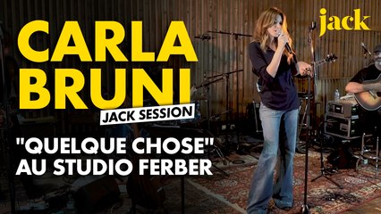 Carla Bruni : "Quelque chose" en Jack Session au Studio Ferber