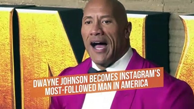 Dwayne Johnson becomes Instagram's most-followed man in America
