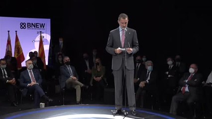 El rey: "Demostremos una imagen de unidad que proporcione un entorno estable a las empresas"