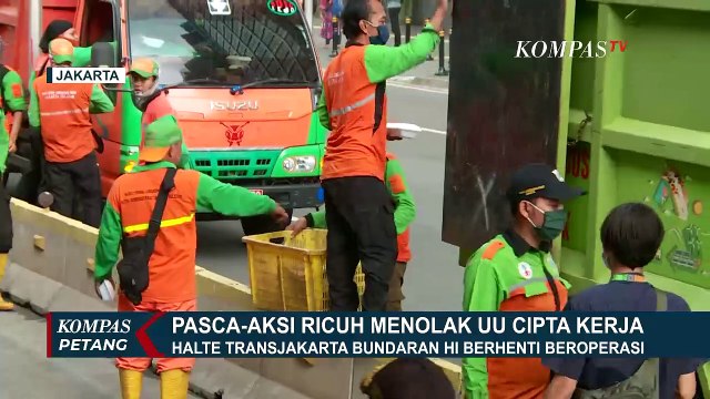 Warga Sesalkan Aksi Perusakan Fasilitas Umum Pasca-demo Tolak UU Cipta Kerja