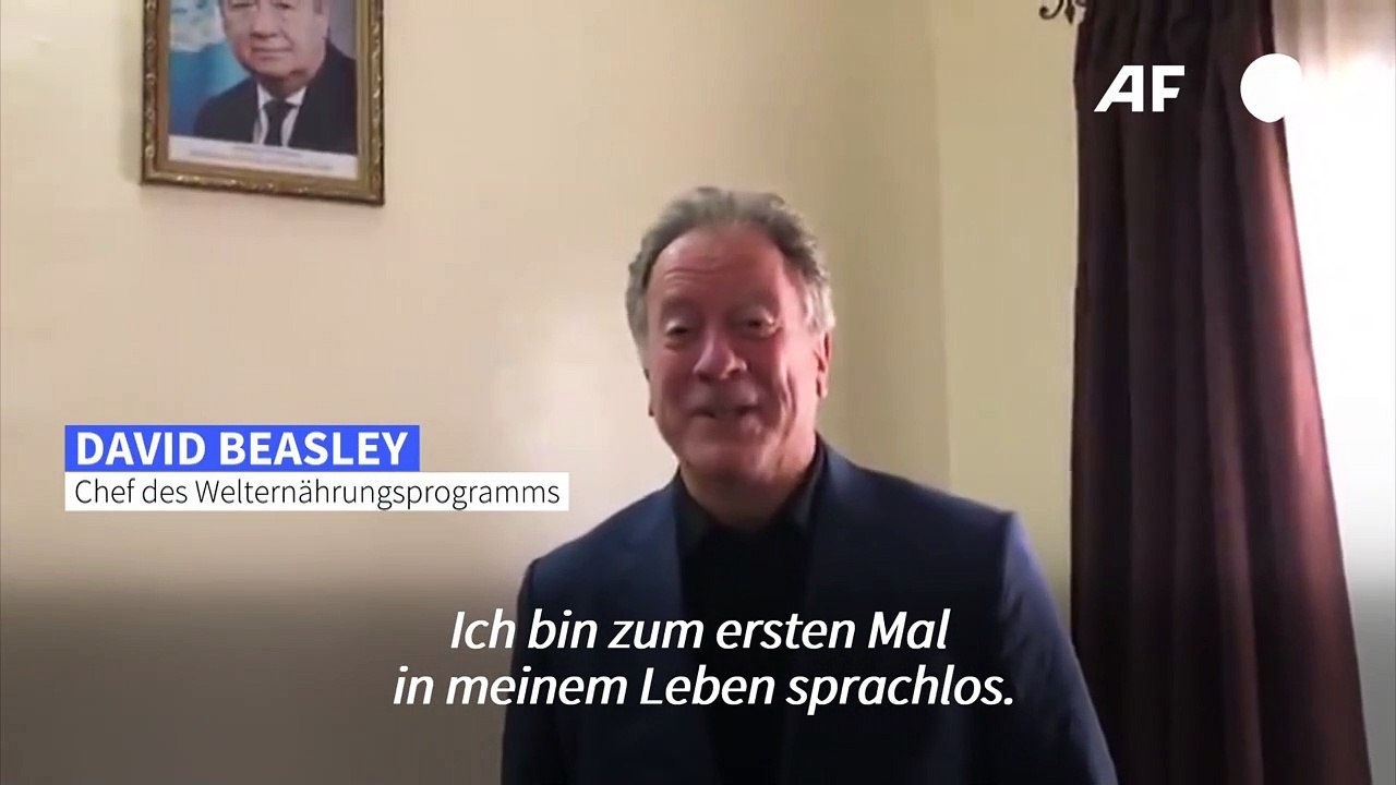 WFP-Chef 'sprachlos' über Friedensnobelpreis