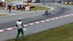 Kart - Luca Corberi threw his bumper in anger after crashing in the Karting World Championships KZ Final