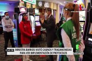 Tragamonedas y Casinos: Titular del Mincetur verificó cumplimiento de protocolos en salas de juego