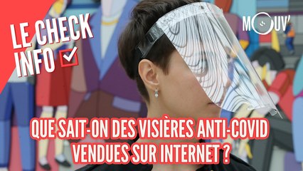Que sait-on des visières anti-Covid vendues sur Internet ?