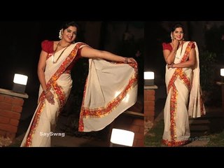 குண்டாக இருப்பவர்கள் எப்படி ஓணம் புடவை கட்டுவது | Chubby Girl Onam Saree Draping | Say Swag