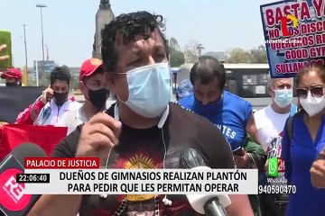 Dueños y trabajadores de gimnasios exigen el reinicio de sus actividades