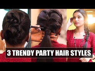 3 Trendy hairstyles for Party, Wedding & Reception | Say Swag