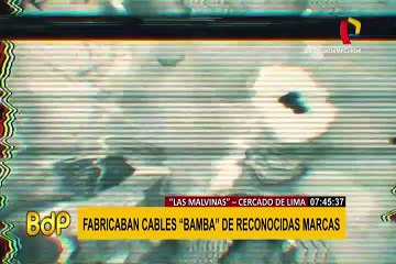 Las Malvinas: hallan talleres donde falsificaban cables eléctricos de reconocidas marcas