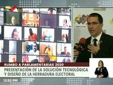 J. Arreaza: Máquinas presentan herradura electoral perfecta, garantizan voto y la salud de electores
