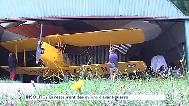 INSOLITE / Ils restaurent des avions d'avant-guerre