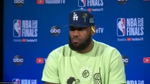 LeBron James Practice Interview | Wearing Kobe Jersey | Lakers vs Heat | NBA Finals Game 5