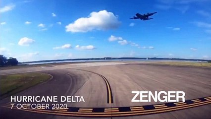 Plane flies into eye of Hurricane Delta