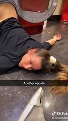 Elle se retrouve coincée dans une machine à laver après une soirée trop arrosée