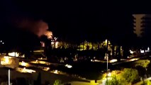 Incendio en la piscina municipal deportiva del Puerto de la Cruz