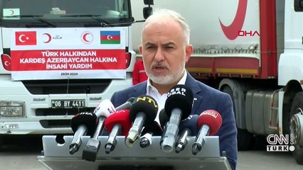 Azerbaycan’a ilk insani yardım konvoyu yola çıktı | Video