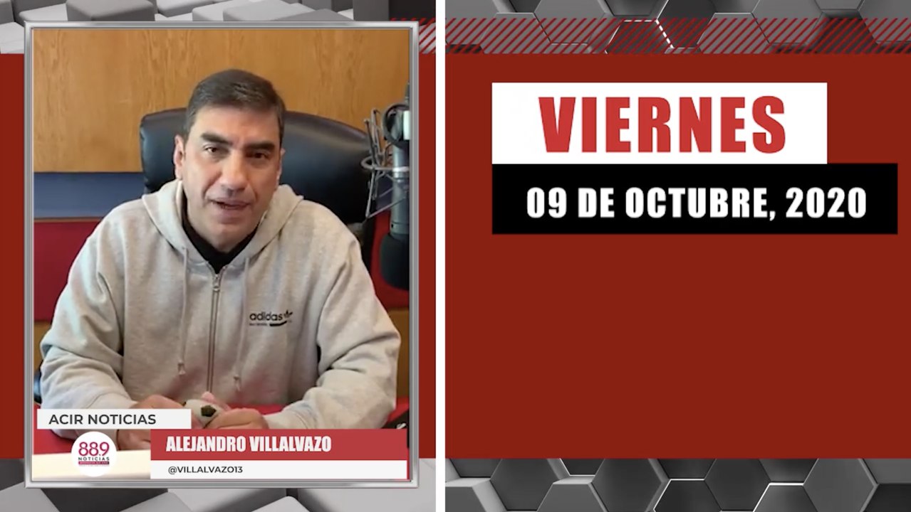 Resumen de noticias viernes 9 de octubre 2020 / Panorama Informativo / 88.9 Noticias