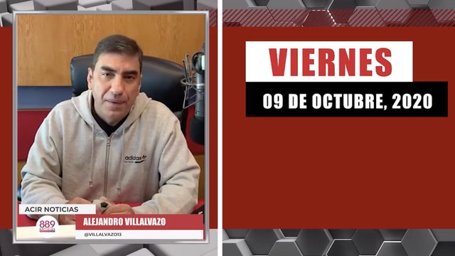 Resumen de noticias viernes 9 de octubre 2020 / Panorama Informativo / 88.9 Noticias
