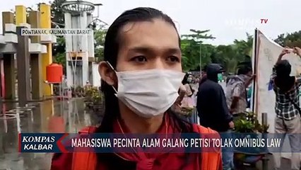 Aliansi Mahasiswa Pecinta Alam se-Pontianak Menolak Omnibus Law