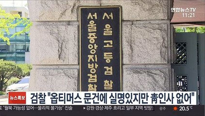 검찰 "옵티머스 문건에 실명있지만 靑인사 없어"