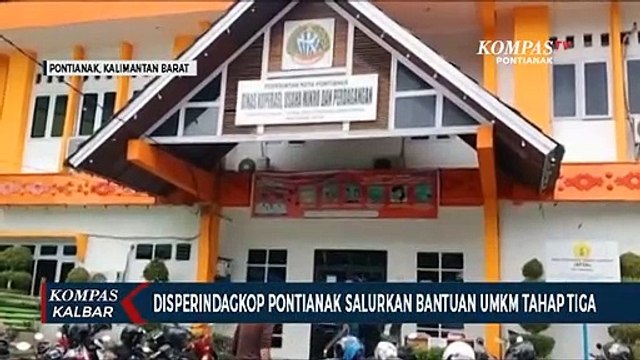 Disperindagkop Pontianak Salurkan Bantuan untuk Puluhan UMKM
