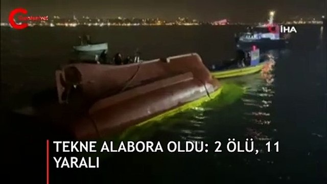 Samatya açıklarında balıkçı teknesi alabora oldu: 2 ölü