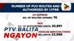 DOTr, naglabas ng listahan ng mga ruta ng PUVs na pinayan na bumiyahe ng LTFRB sa Metro Manila