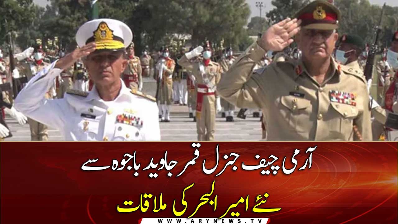 New naval chief Admiral Niazi calls on Gen Bajwa