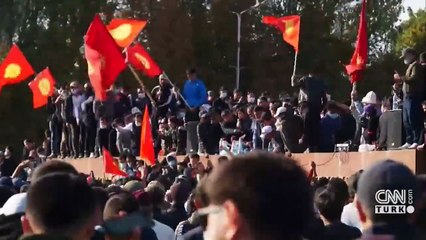 Kırgızistan'da neler oluyor? "Protestocu gruplar arasında FETÖ'cüler de var" | Video