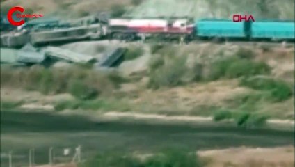 Ankara'da iki yük treni çarpıştı