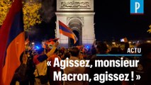 Haut-Karabakh  : une centaine d’Arméniens bloquent les Champs-Elysées