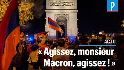 Haut-Karabakh  : une centaine d’Arméniens bloquent les Champs-Elysées