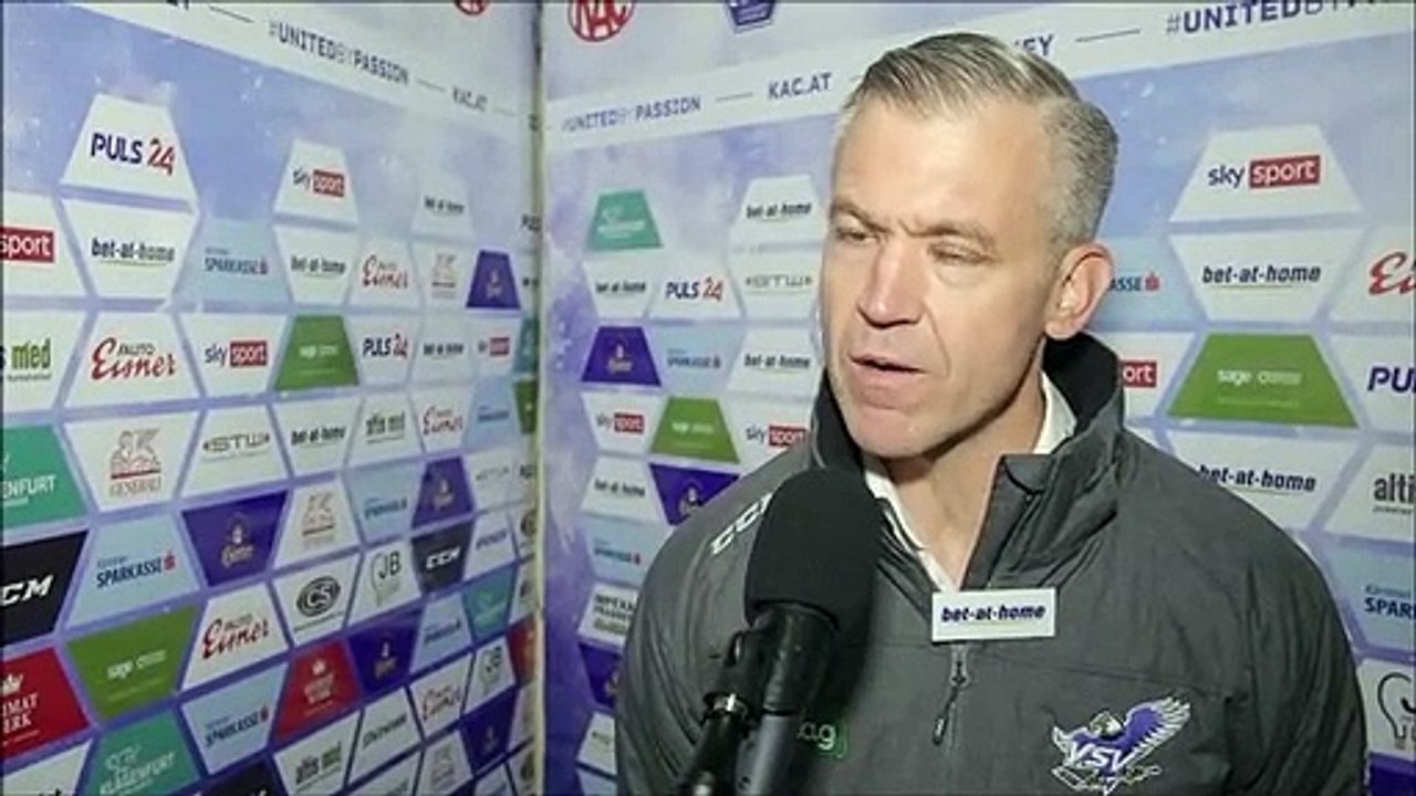 VSV-Coach Dan Ceman nach der Derby-Niederlage