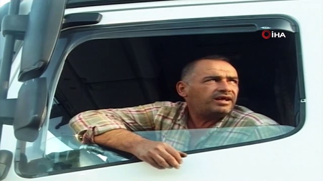 Türkgözü sınır kapısında tır kuyruğu