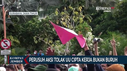 下载视频: Perusuh Demo Tolak UU Cipta Kerja Bukan Buruh