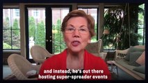 Elizabeth Warren, Ayanna Pressley TORCH Trump over 'super-spreader events'