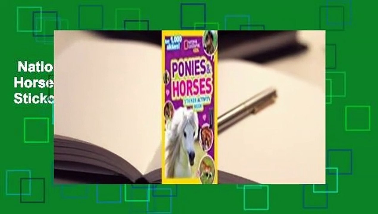 National Geographic Kids Ponies and Horses Sticker Activity Book: Over 1,000 Stickers!  Best