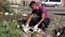 Bingöllü aşçıdan, çöp kenarlarında bulduğu yavru kedi ve köpeklere vefa