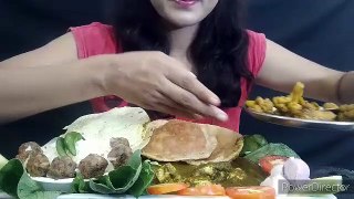 #ASMR Indian food BABA ka DHABHA style food eating MUKBANG 