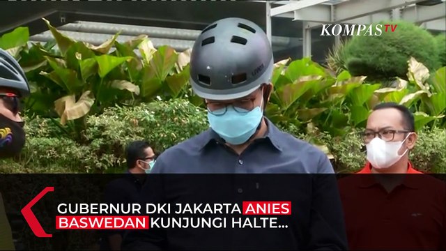 Gubernur DKI Jakarta Kunjungi Halte Busway Bundaran HI