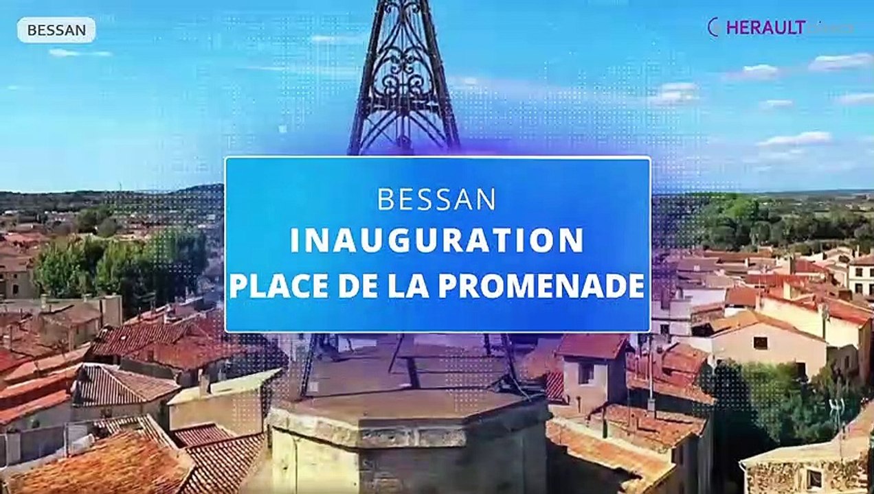 Inauguration Place de la Promenade Bessan 2020