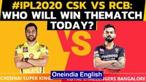 IPL 2020, RCB vs CSK: MS Dhoni’s men face Virat Kohli’s brigade | Oneindia English