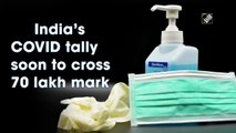 India’s Covid-19 tally soon to cross 70 lakh-mark