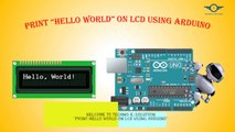 Hello world On LCD Display Using Arduino By Technoesolution | Arduino Project