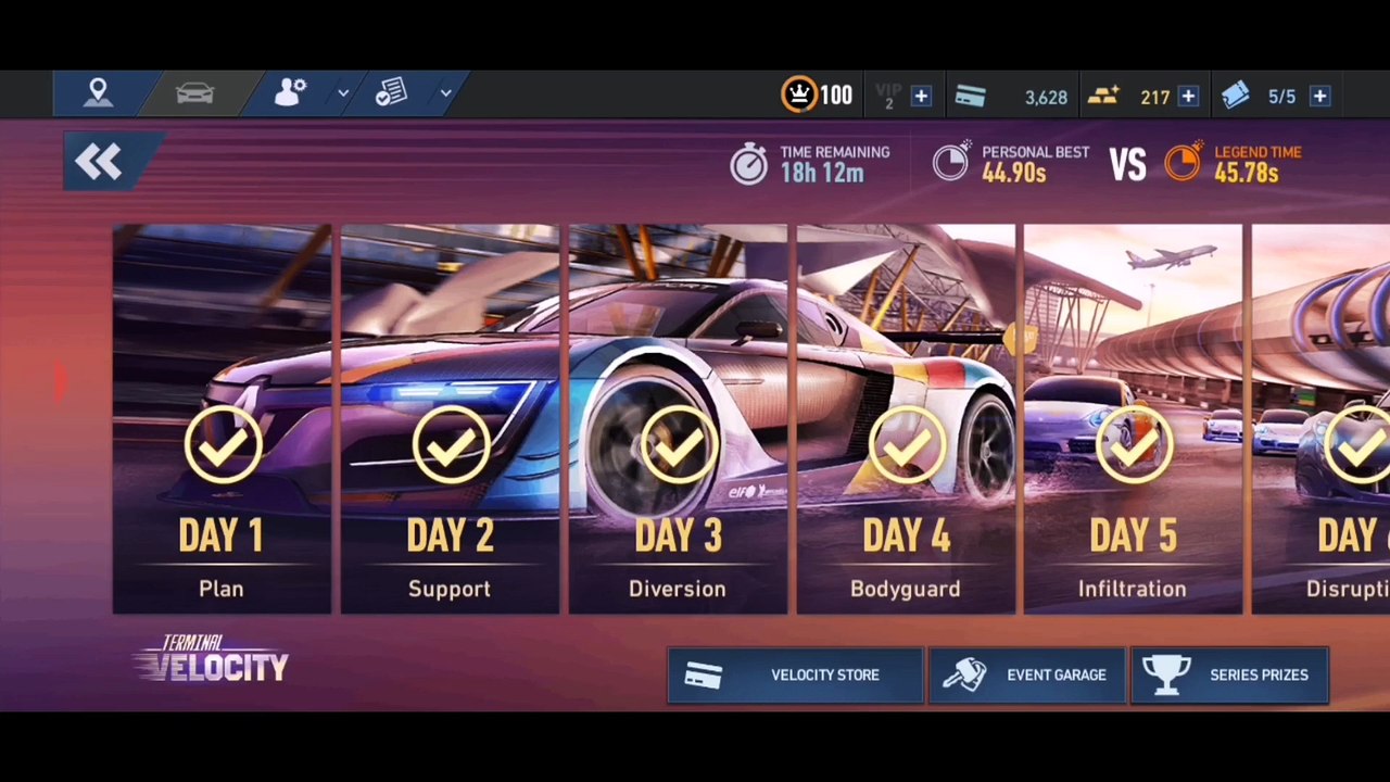 NFS No Limits Gameplay - Terminal Velocity - Renault Sport R.S. 01 - Day 7 (Event 11 - 16)